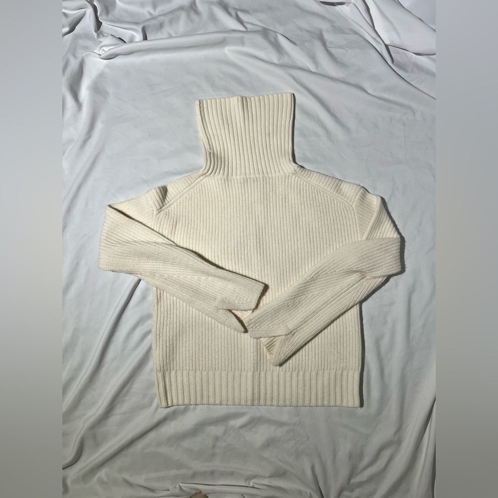 Veronica Beard Ecru Matilda Wool Cashmere Sweater | XS - Picture 11 of 13